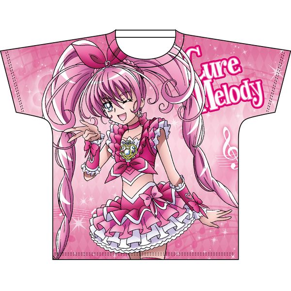 アパレル スイートプリキュア 全プリキュア フルカラープリントtシャツ キュアメロディ Xl 17年6月出荷予定分 スリーシックスティ キャラアニ Com