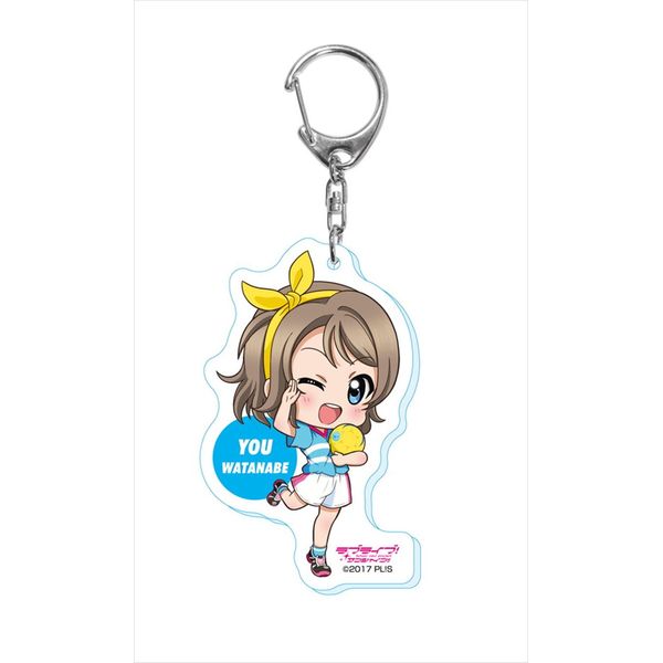 グッズ ラブライブ サンシャイン Sports デフォルメアクリルキーホルダー 5 渡辺曜 エンスカイ キャラアニ Com