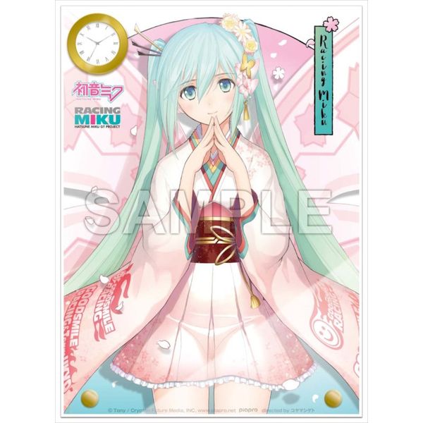 グッズ: 初音ミク レーシングVer. 時計付アクリルアート Tony 晴着 応援Ver.: Gift｜キャラアニ.com