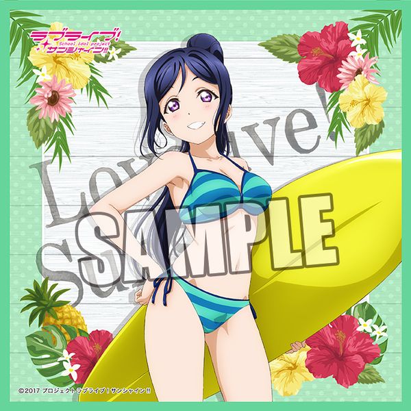 グッズ ラブライブ サンシャイン マイクロファイバーミニタオル 松浦果南 Summer Ver ブロッコリー キャラアニ Com