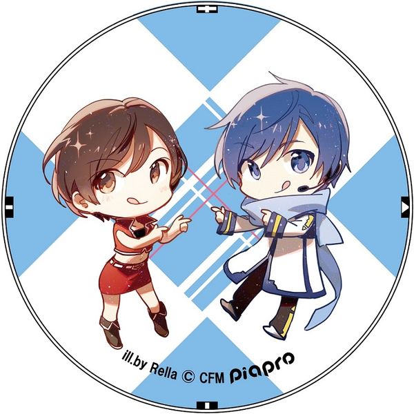 アパレル Vocaloid ペコミクちゃん 缶バッジ D Kaito Meiko ムービック キャラアニ Com