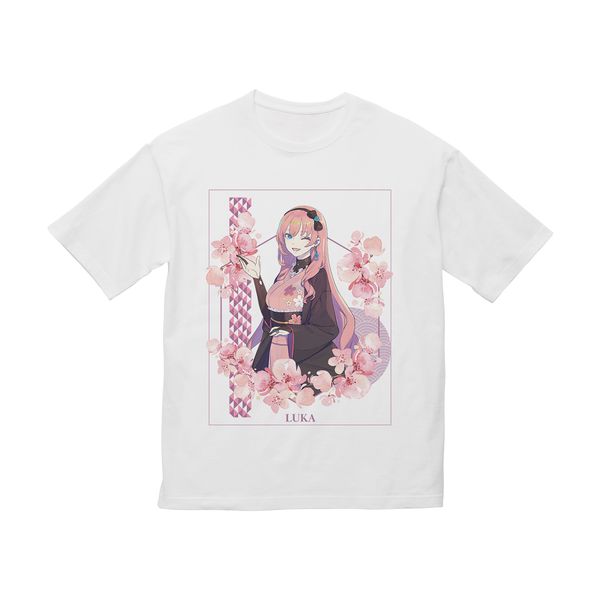 アパレル 桜ミク 描き下ろしイラスト 巡音ルカ Art By Kuro Bigシルエットtシャツ ユニセックスサイズ Xl アルマビアンカ キャラアニ Com